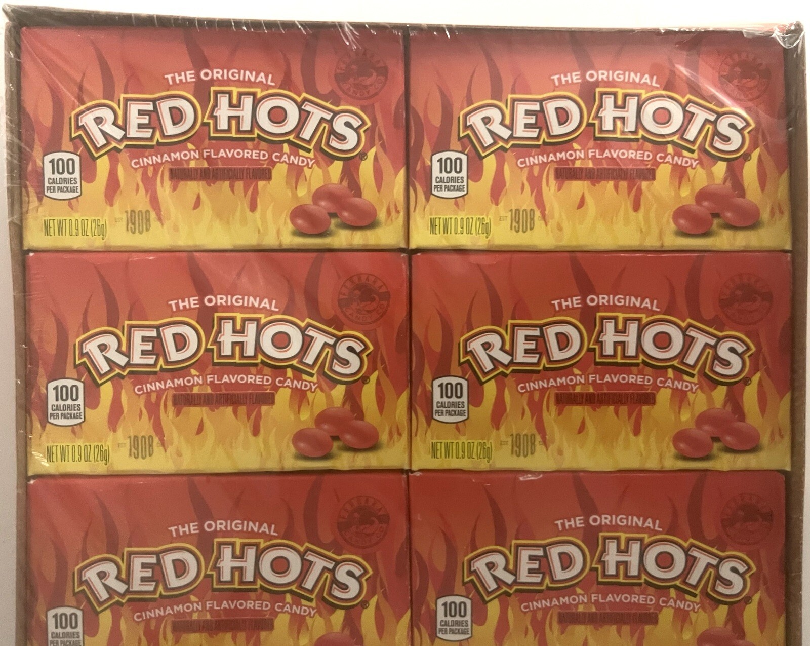 Red Hots 24 Ct Box Candy Redhot Redhots Hot Bulk Candies Cinnamon