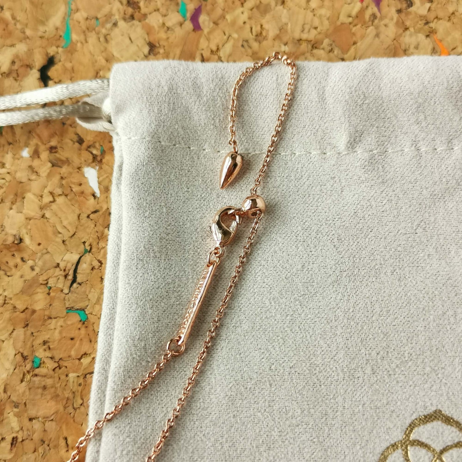 Kendra Scott Haven Heart Rose Gold Strand Necklace jewelry accessories