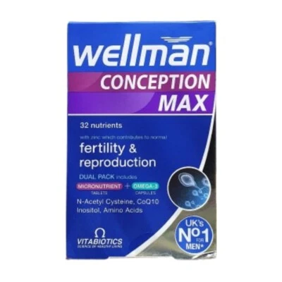 Vitabiotics Wellman Conception Max 84 Tabs/Caps - Support for Reproductive Men