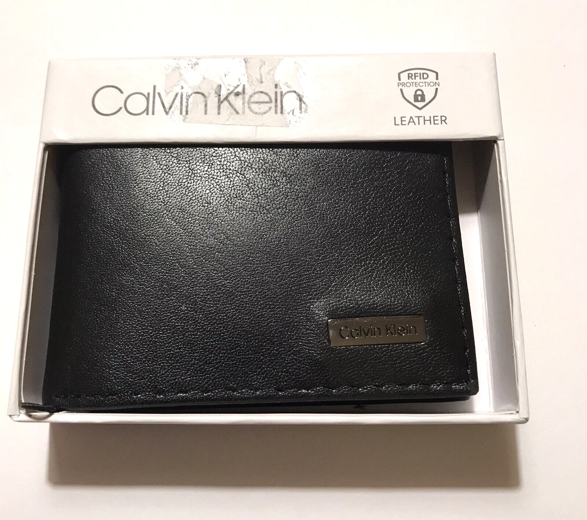 Calvin klein men's rfid blocking leather bifold clearance wallet