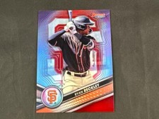 2022 BOWMAN'S BEST RYAN RECKLEY TP-15 TOP PROSPECT RED REFRACTOR 2/10 GIANTS