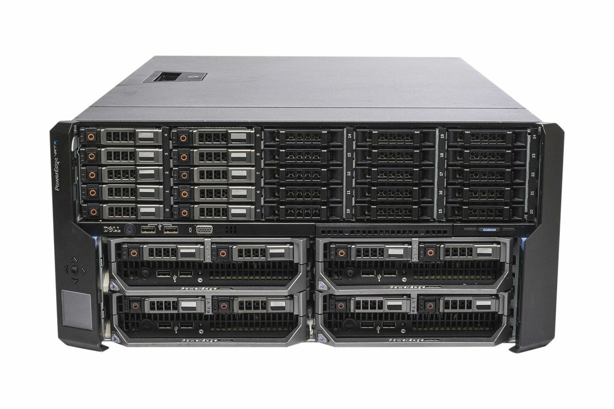 Dell PowerEdge VRTX Rack Chassis 10x 1TB + 4x M620P 2x E5-2650