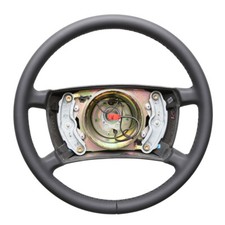 Mercedes Lenkrad W116 W123 S-Klasse nur Nappa Naht schwarz 57946