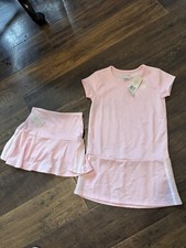 2 Pc Adidas Pink Dress And Skirt Size 6 NWT