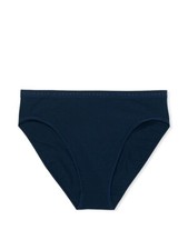 Victoria Secret High Leg Brief Stretch Cotton sz -XL LOGO Waist NAVY BLUE NEW