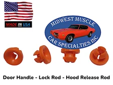 Door Lock Latch Rod Clip Bushing Hood Latch Release GM Buick Oldsmobile 4pcs JR