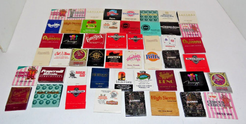 Lot Of 50 Las Vegas/Reno Hotel & Casino Matchbooks Matches Mostly Unstruck (2)