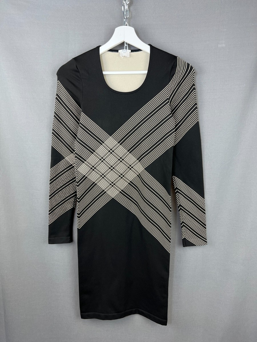 plaid long sleeve bodycon dress Uoozee-Official Bodycon Long Sleeves Buttoned Plaid Pockets Notched Collar Midi Dresses GRAY / S