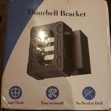 Anti Theft Doorbell Mount Bracket for Video Doorbells  Black 