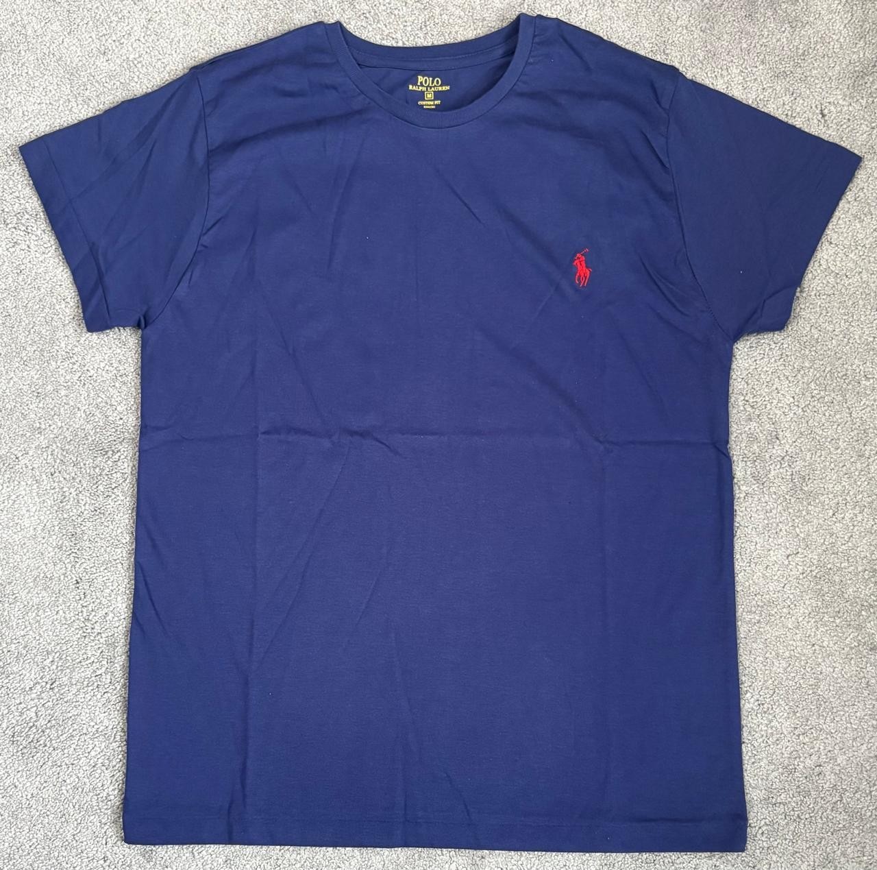 NWTG Women Navy RL T-Shirt Size M : Round Neck and Short Sleeves