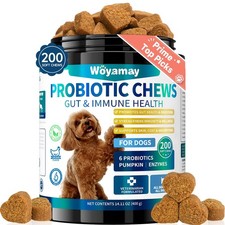 Dog Probiotic for Dogs, 200 Soft Treats Dog Probiotics for Digestive Health ...