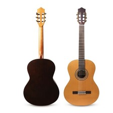 39-inch Solid Cedar  Rosewood Classical Guitar, Nylon Strings.