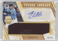 2019 Panini Elite Extra Edition Gold 19/49 Evan White #FTS-EW Auto 0jd0