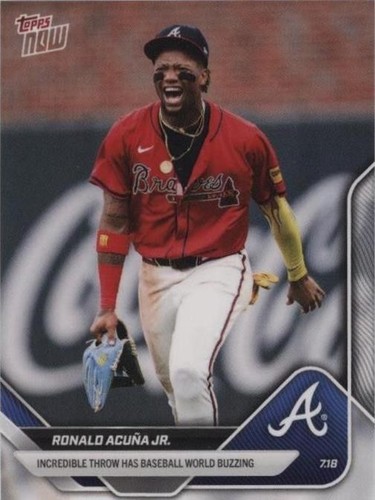 2025 Topps Pristine Ronald Acuña Jr. Blue Pristine /75 #85 ENCASED 