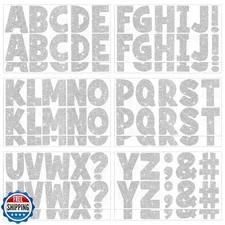 128 Pcs Letter Stickers Glitter Large Bulletin Board Letters Alphabet Sticker