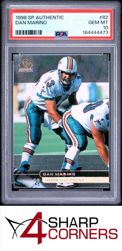1998 SP AUTHENTIC #82 DAN MARINO DOLPHINS HOF PSA 10