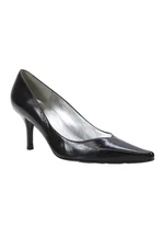 Stuart Weitzman Womens Leather Pointed Toe Pump High Heels Black Size 9.5