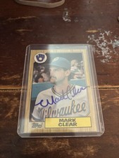 1987 Topps - Mark Clear #640 Autograph