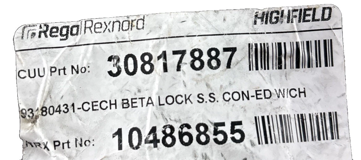 5x Rexnord Highfield 10486855 BetaLock S.S. CON-ED W/CH photo 3