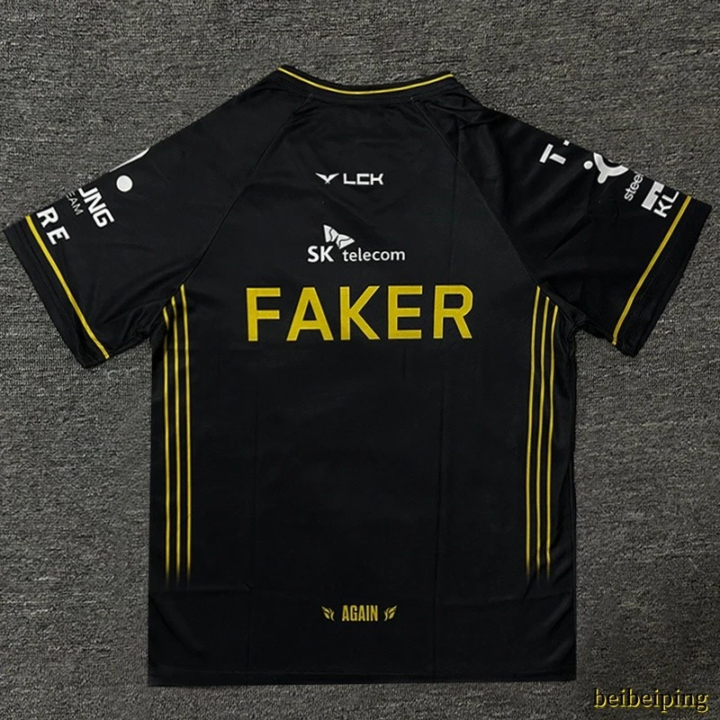 2025 LCK Team T1 Uniform Jersey S15 T-Shirt Faker Five-star Short Sleeved Shirt - Image 2 of 4