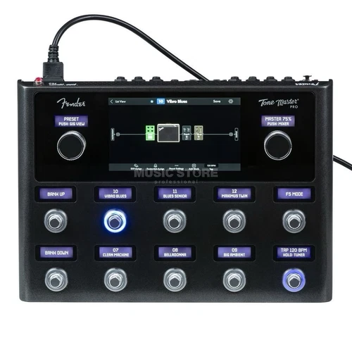 Fender Tone Master Pro Multi-Effects Guitar Pedal Workstation Mint with Cables！