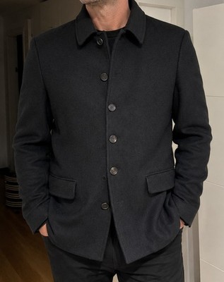 Patricia Pepe Blazer Sakko Anzug Jacke Herren Gr. 52 10% Cashmere Schwarz