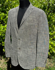 L.B.M. 1911 Limited Edition Linen Blend Unlined Soft Tailored Sport Coat Sz 52 R