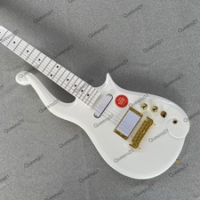 Solid Electric Guitar Prince Cloud Stainless Steel Rounded Frets Gold Hardware