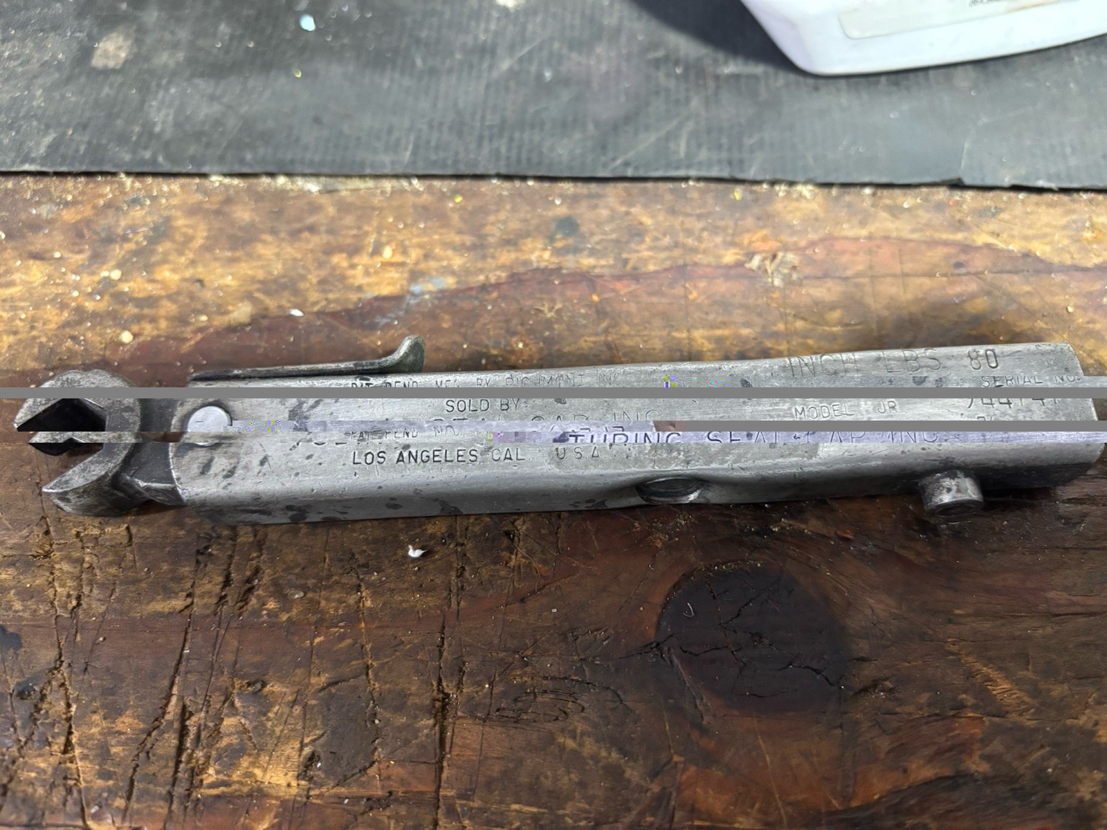 Torque Wrench Open End 7/16  80lbs Model JR Tubing Seal Co. 