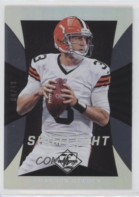 2013 Panini Limited Spotlight Silver 4/49 Brandon Weeden #22 7m3