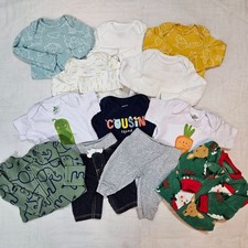 Carters Baby Boy Newborn Clothing Bundle 12 Piece Lot Bodysuits Sleepers Pants