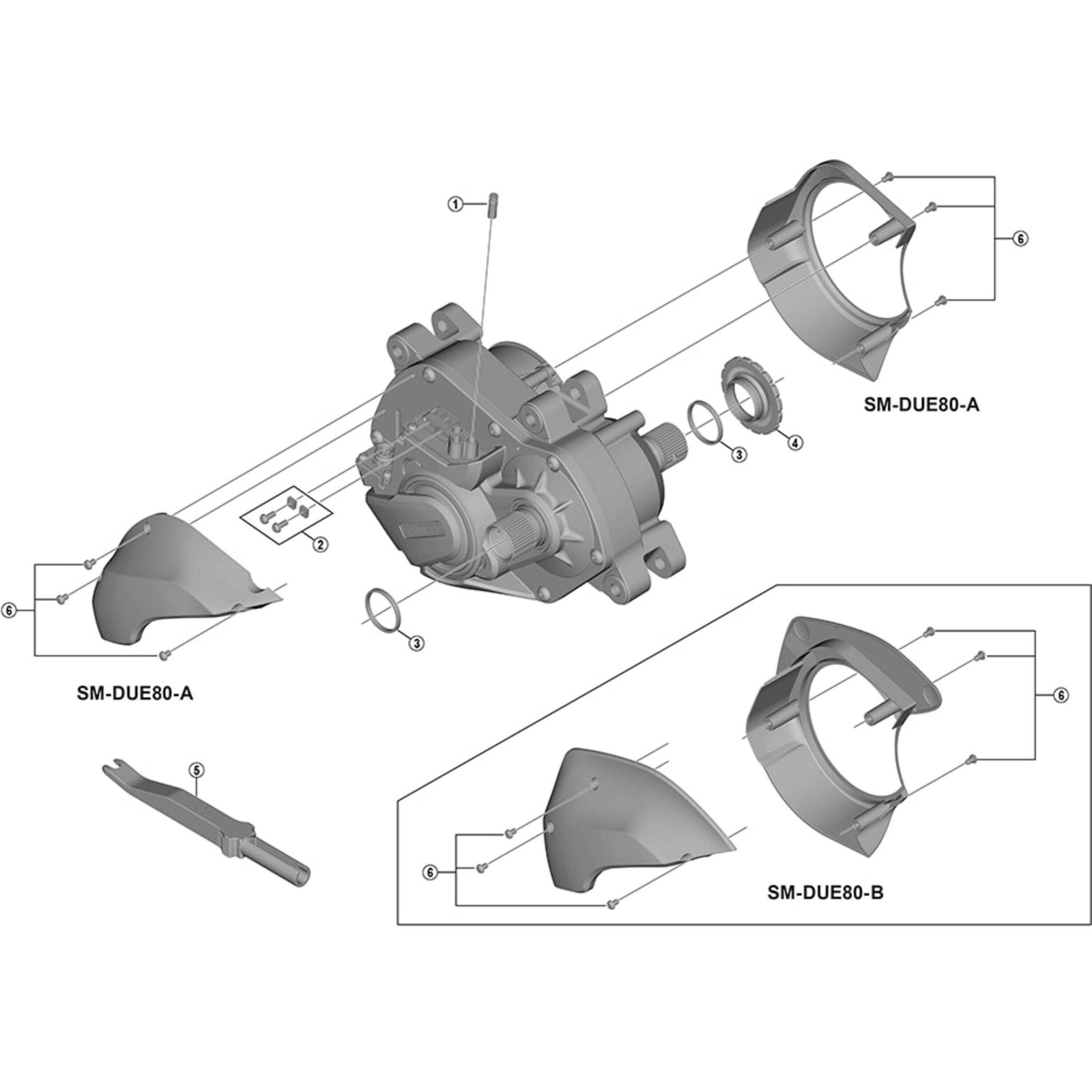 Shimano Spares DU-E8000 spacer spindle