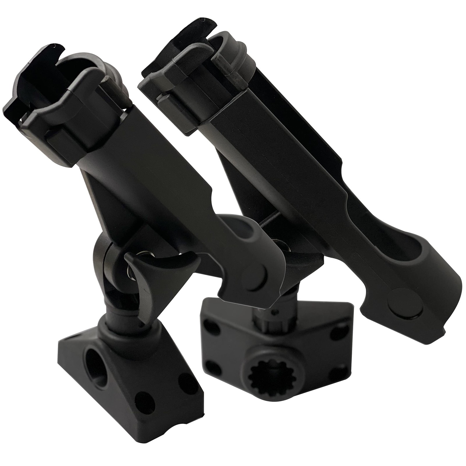2 Pack Baitcaster/Spinning Rod Holder with Side Deck Mount B