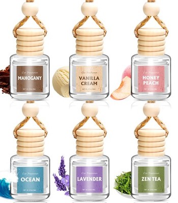 Car Air Freshener for Women, 6 Pack Air Freshener Diffuser, Hanging Air Fragr...