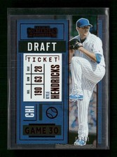 2020 Panini Contenders #29 Kyle Hendricks Draft Ticket Red #/99