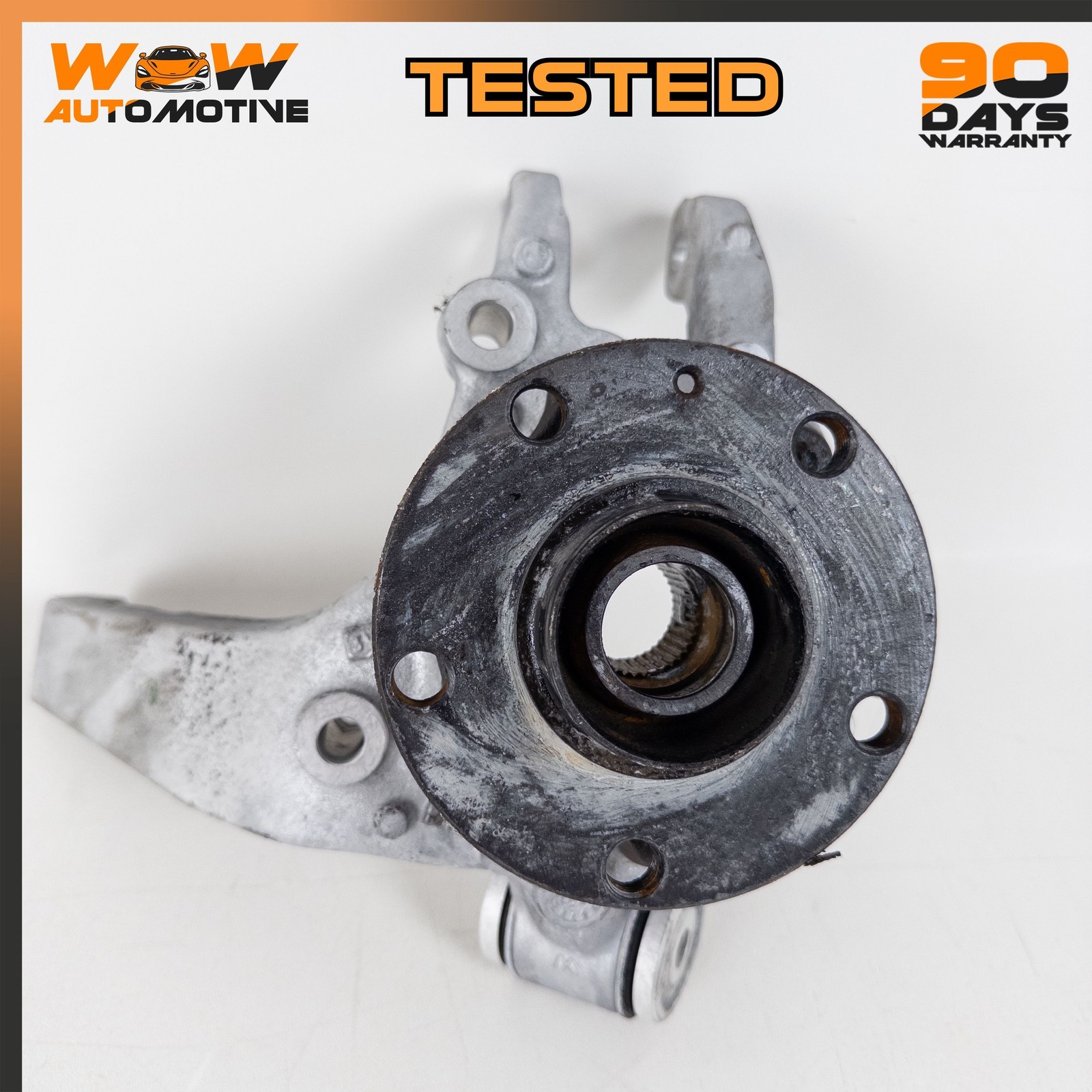 07-11 BENTLEY CONTINENTAL GTC REAR RIGHT PASSENGER SIDE SPINDLE KNUCKLE HUB OEM