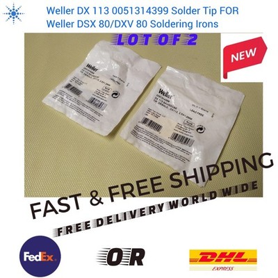 Lot Weller DX 113 0051314399 Solder Tip FOR Weller DSX 80/DXV 80 Soldering Irons
