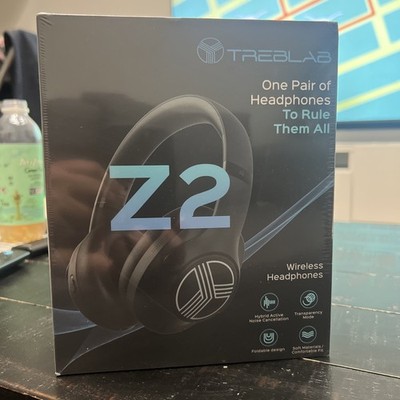 Treblab Z2 Hybrid Active Noise-Canceling Wireless Headphones