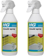 Mould Remover Spray for Kitchen & Bathroom Tiles, Grout & Seals 500ml x2 19.57 per litre