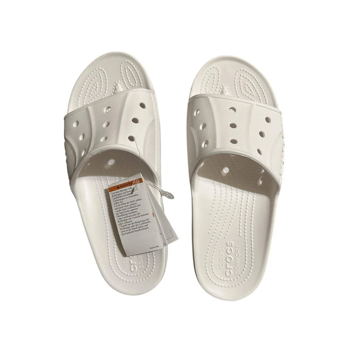 Crocs White Slide Sandals for Men | eBay display picture 2