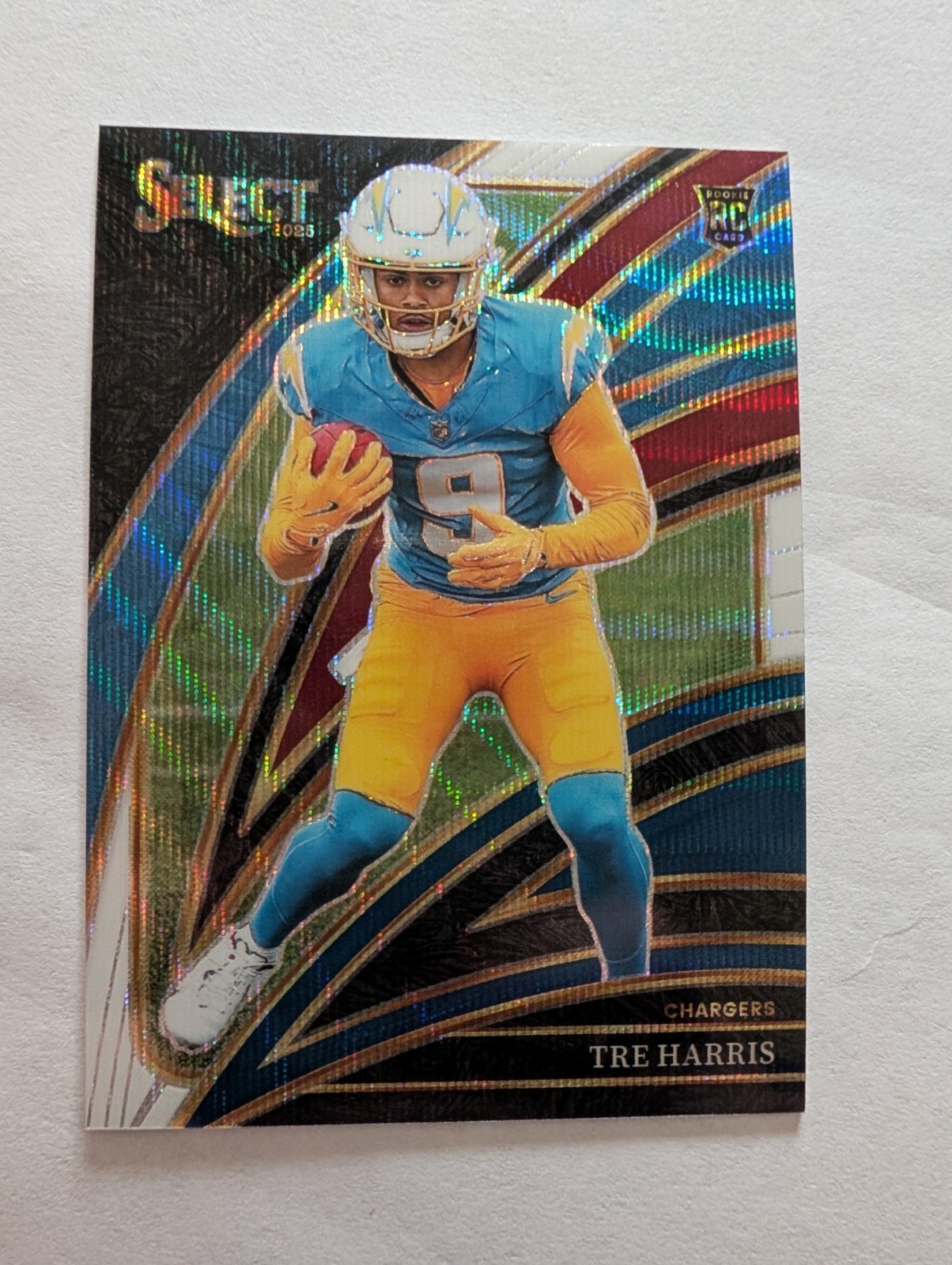 2025 Panini Select - Club Level Tre Harris #201 Tri-Color Prizm /249 (RC)
