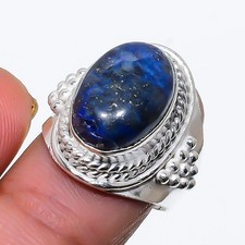 Lapis Lazuli Gemstone Handmade 925 Sterling Silver All Size Ring For Gift
