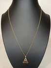 Vintage Gold Plated Brass Triqueta Irish Trinity Knot Symbol Pendant Necklace — photo 4