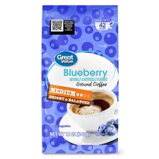 Great Value Blueberry Medium Roast Ground Coffee, 12 oz 6.52 per pound