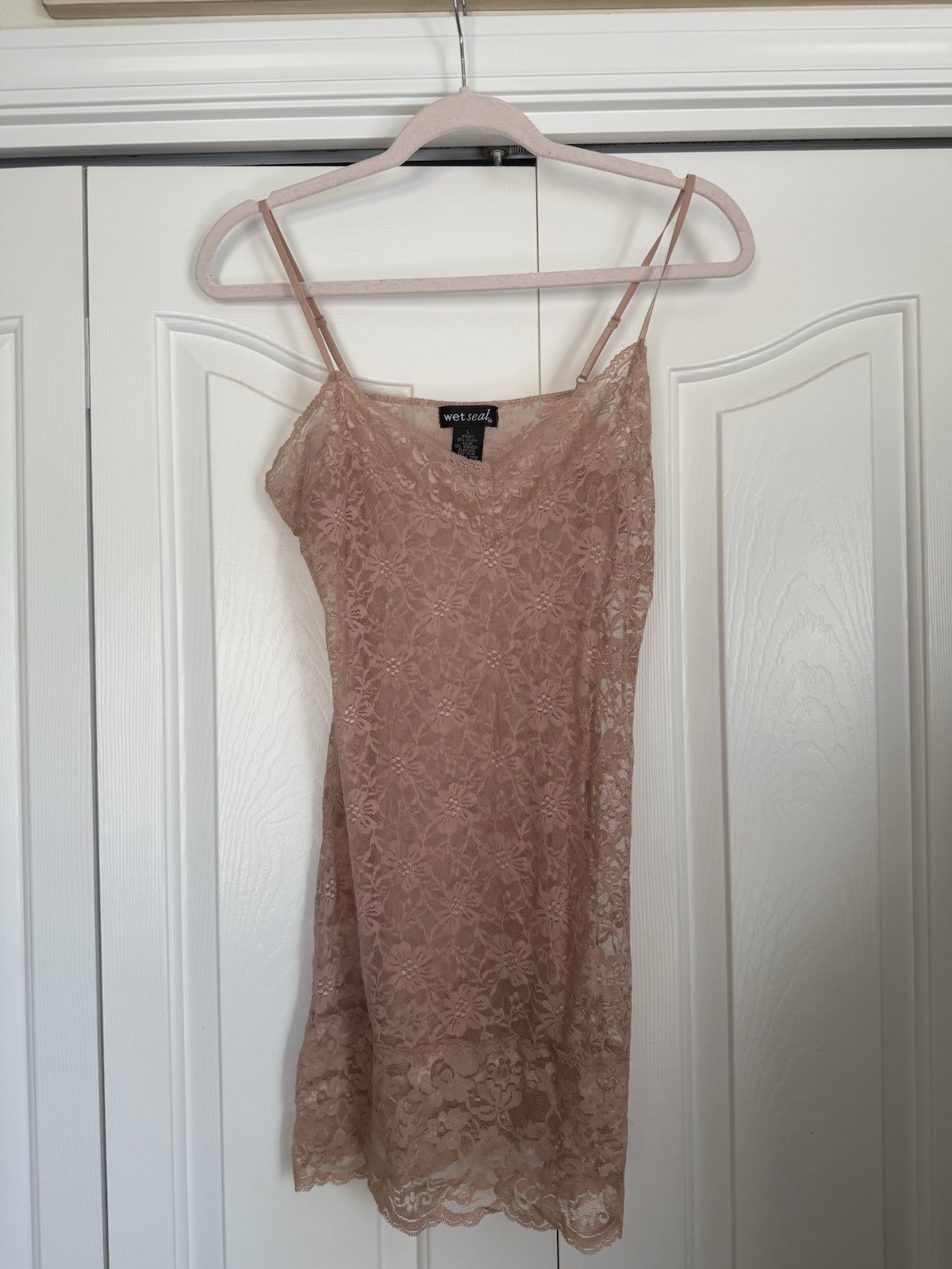 Women's Wet Seal Lingerie Slip Dress in Soft Satin Fabric