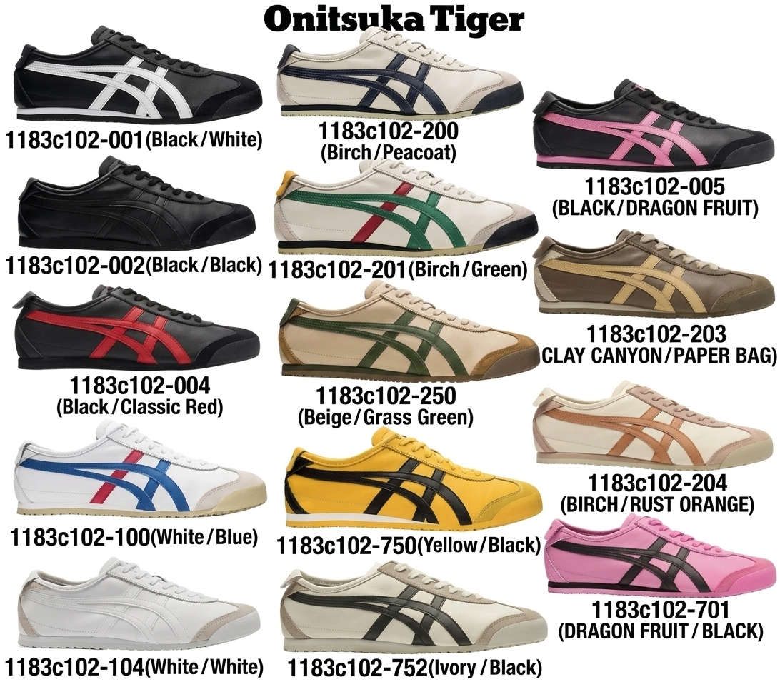 Onitsuka Tiger MEXICO 66 Sneakers Unisex Shoes 1183C102 Various