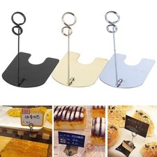 10 Pack Table Sign Holders, Card Display Clips for Events And Menus