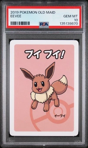 2019 POKEMON OLD MAID EEVEE PSA 10