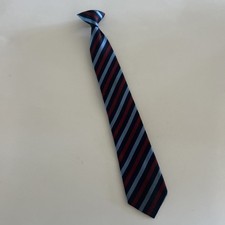 Boy s Clip On Stripe Navy Clip On Tie NWOT