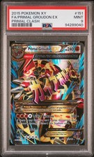 2015 POKEMON XY PRIMAL CLASH #151 FULL ART/PRIMAL GROUDON EX PSA 9 on eBay